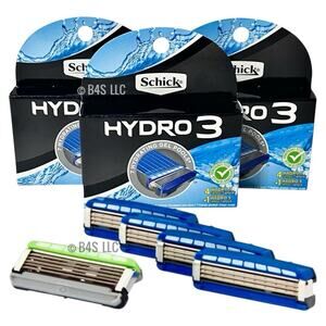 Schick Hydro 3 Refill Cartridges 5Ct (4+1 Hydro5) Pack of 3